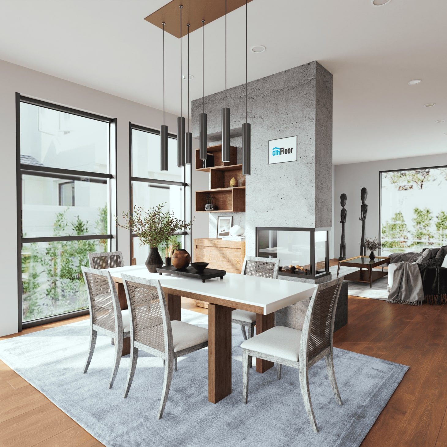 Виниловый пол (SPC) CM Floor ScandiWood 18 Дуб Корица 4мм, без подложки от flatbox.by