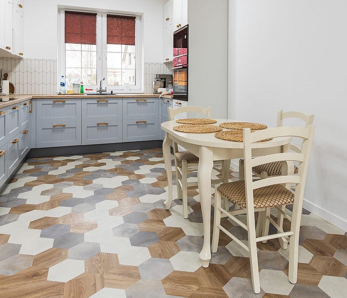 Виниловый пол Moduleo Moods Hexagon 348 от flatbox.by