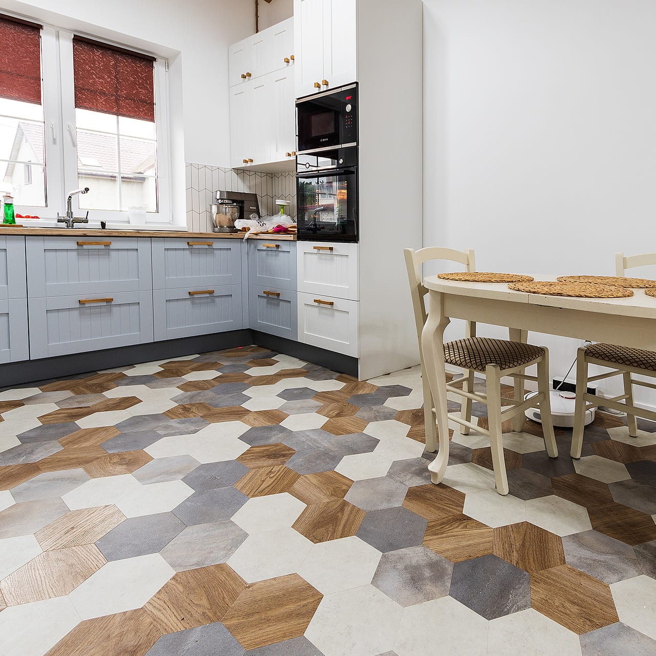 Виниловый пол Moduleo Moods Hexagon 348 от flatbox.by