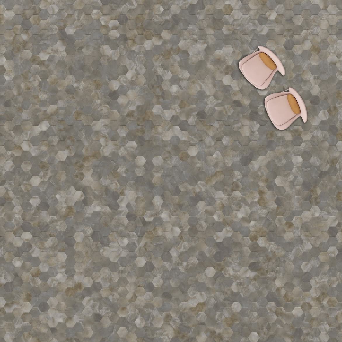 Виниловый пол Moduleo Moods Hexagon 318 от flatbox.by