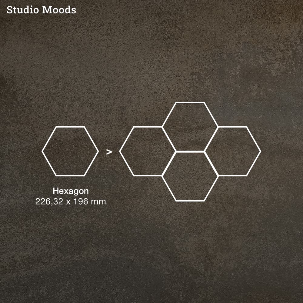 Виниловый пол Moduleo Moods Hexagon 347 от flatbox.by