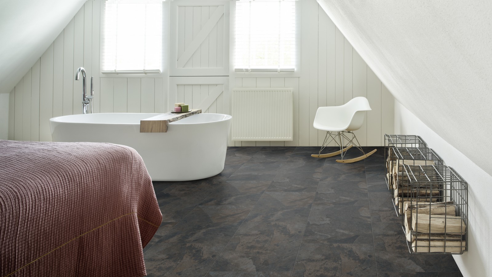 Виниловый пол Moduleo Impress Click Mustang Slate 70968 от flatbox.by