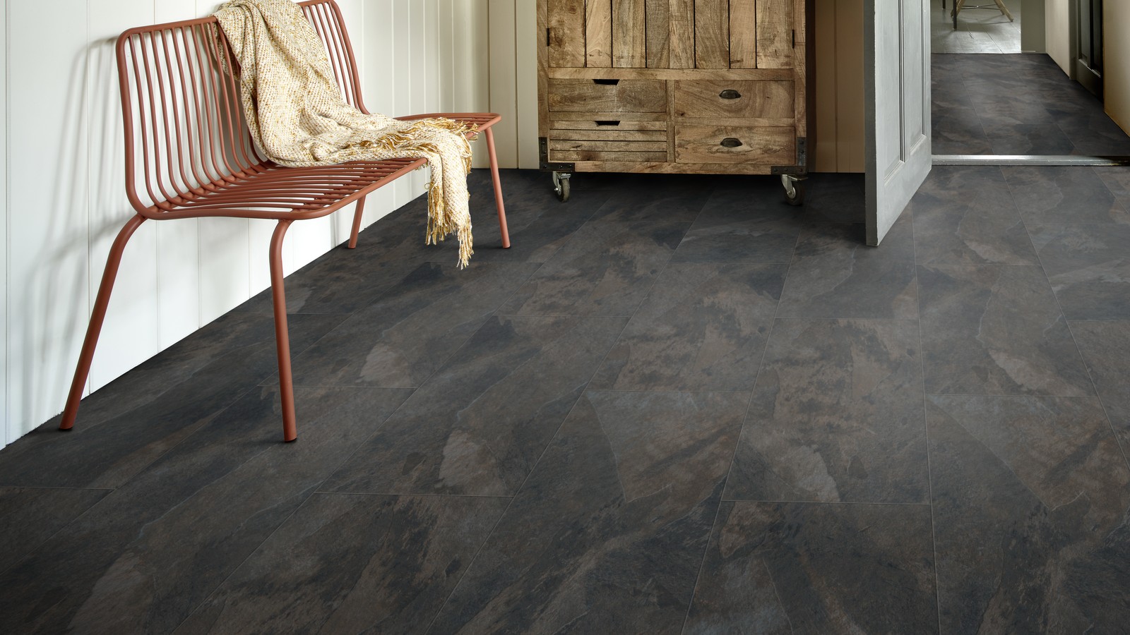 Виниловый пол Moduleo Impress Click Mustang Slate 70968 от flatbox.by