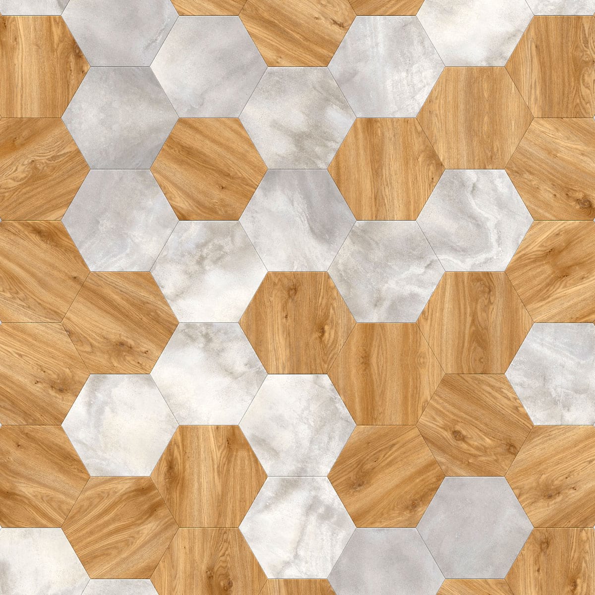 Виниловый пол Moduleo Moods Big Hexagon 261 от flatbox.by
